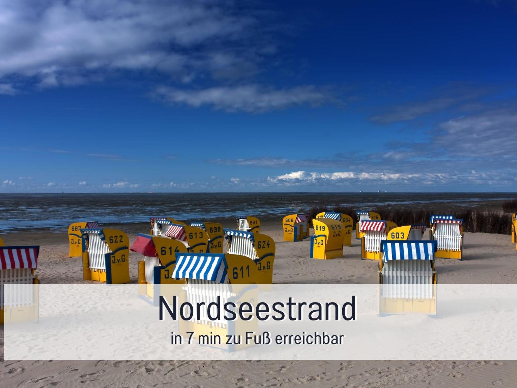 Strandloft Cuxhaven Im Haus Frauenpreiss Sahlenburg - Strandnah - 2 Hunde Willkommen -Schwimmbad - Sauna - Direkt Am Wald - Dachterrasse Mit Blick Nach Neuwerk Bagian luar foto